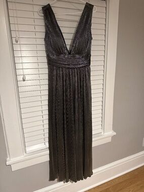 Laundry - Silver floor length dress